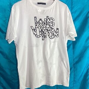 White Louis Vuitton Graphic T-Shirt